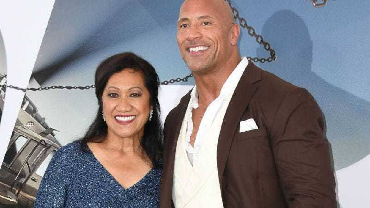 Dwayne Johnson and mom Ata Johnson attend the Premiere Of Universal Pictures' "Fast & Furious Presents: Hobbs & Shaw" at Dolby Theatre on July 13, 2019 in Hollywood, California.