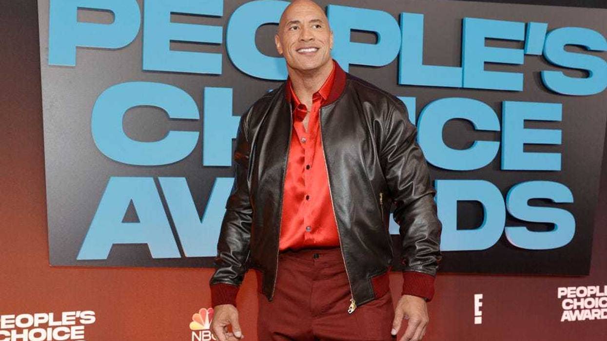 Dwayne Johnson attends the 47th Annual People's Choice Awards at Barker Hangar on December 07, 2021 in Santa Monica, California