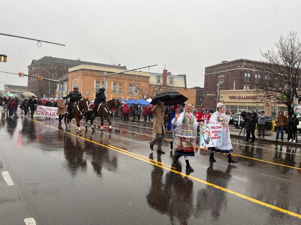 Dyngus Day Parade on Broadway Street in 2022.