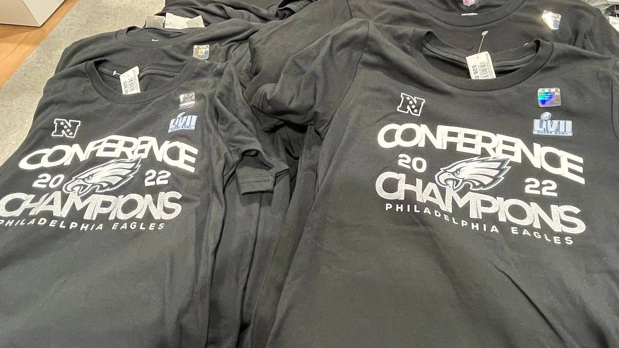 Eagles 2022 Conference Champions shirts for sale.
