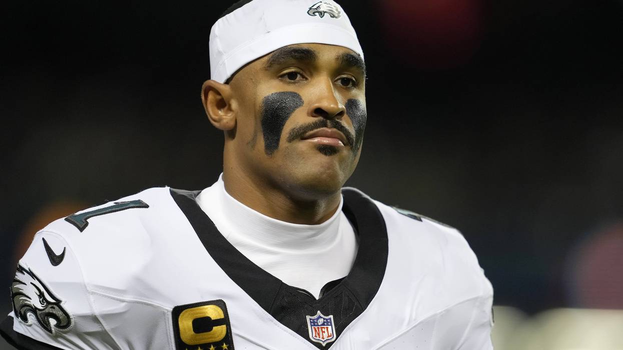 Eagles quarterback Jalen Hurts during a game against the Chicago Bears on Monday, Sept. 26, 2026.