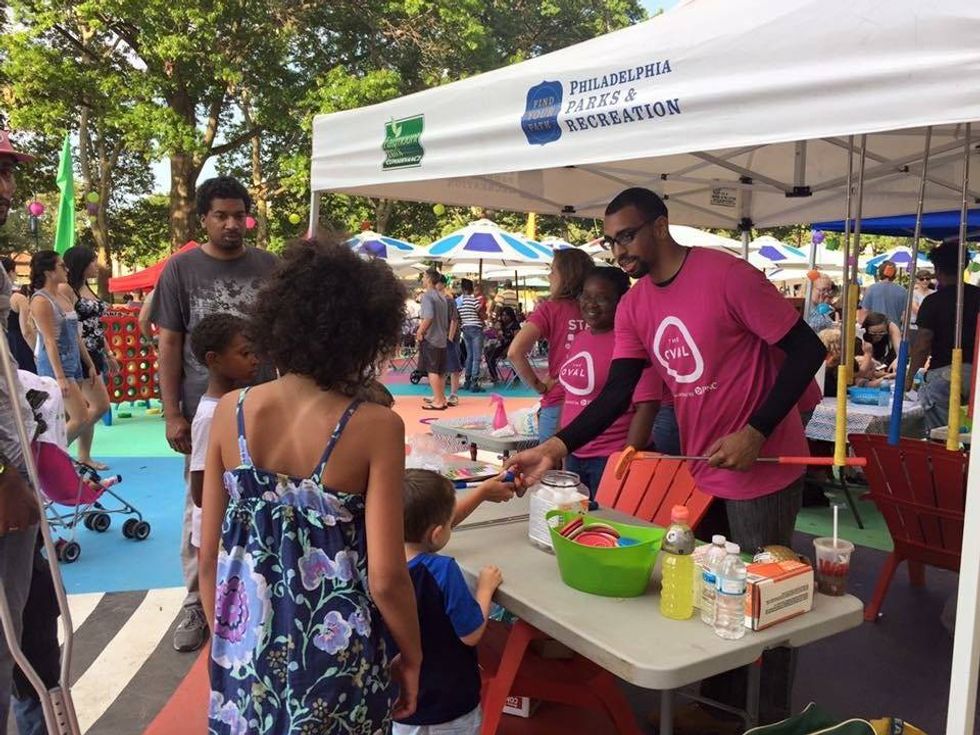 Eakins Oval has been made into a family fun zone for the last seven summers.