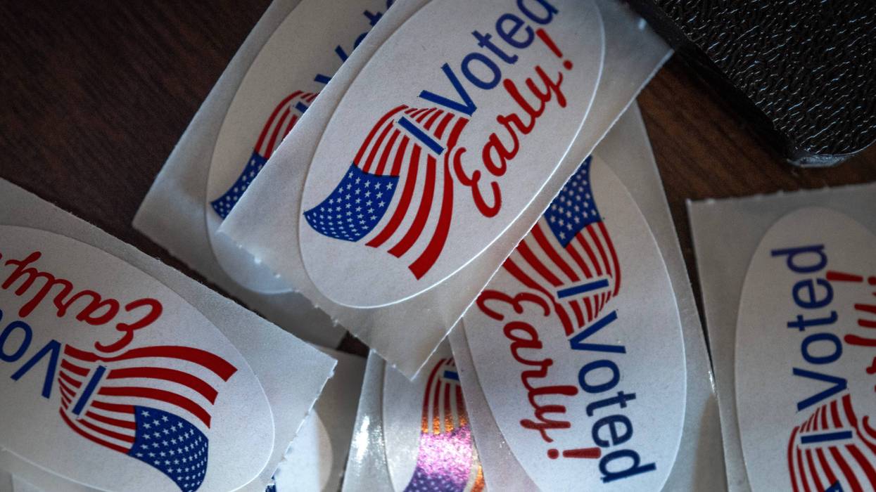 Early voting stickers
