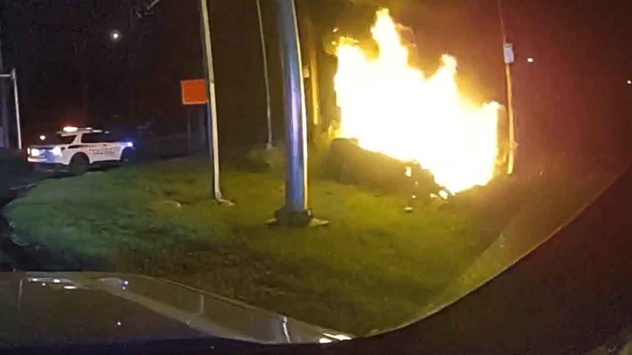 East Windsor car fire
