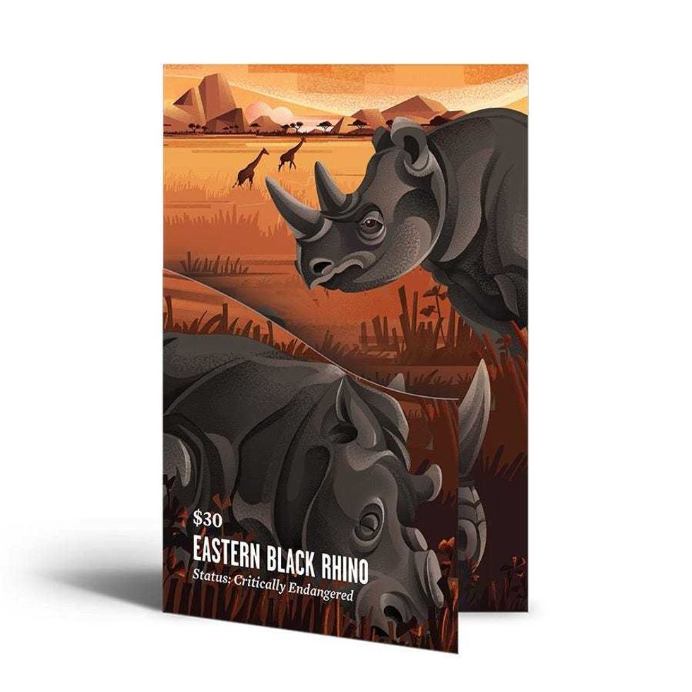 Eastern black rhinoceros pass