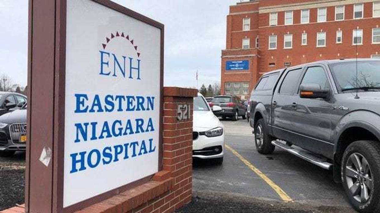 Eastern Niagara Hospital in Newfane. March 18, 2020 (WBEN Photo/Mike Baggerman)