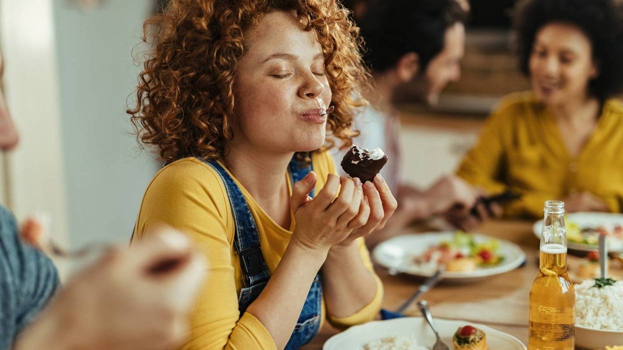 Eating A Delicious Meal