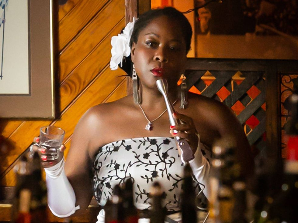 Ebony Pullum as Billie Holiday in Curio