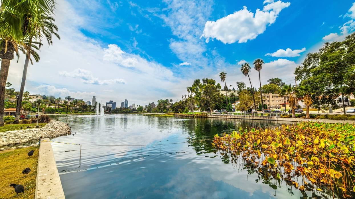 Echo park in Los Angeles, California
