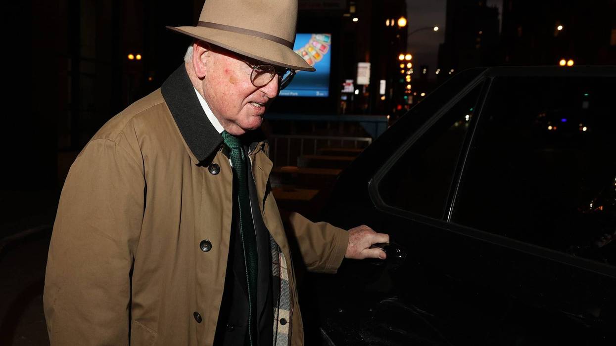 Ed Burke gets into an awaiting vehicle