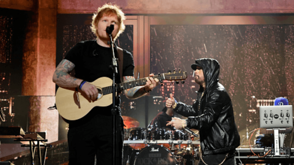 Watch Ed Sheeran and Eminem take the stage together for an epic collab in Detroit