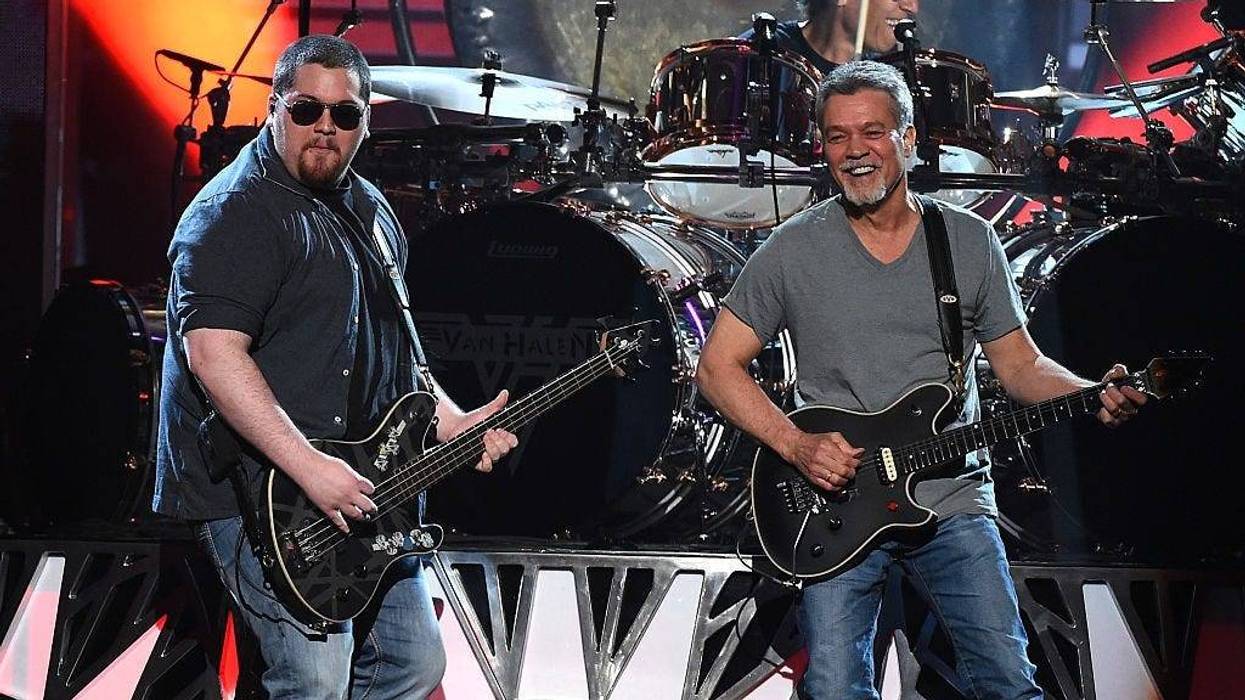 Eddie and Wolfgang Van Halen