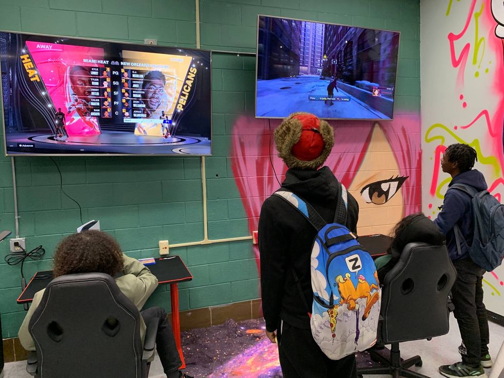 Edison High School gaming room