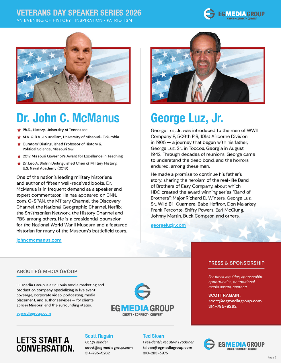EG Media Group Veterans Speaker Series 2026
