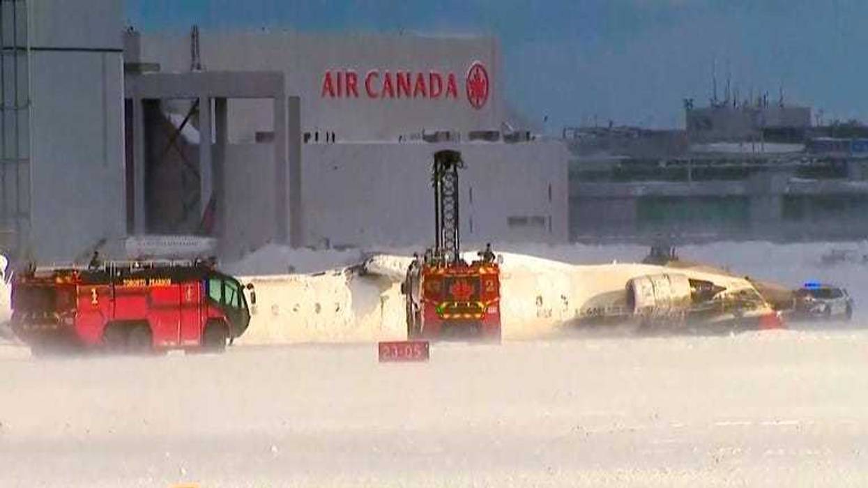 Eight people are injured after a Delta plane crash landed in Toronto on Monday.