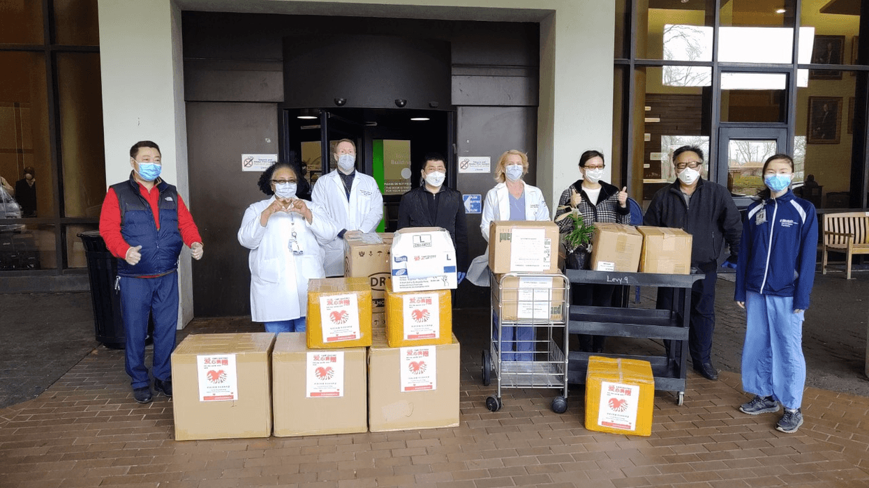 Einstein Medical Center receives PPE donations from the Chinese American community.