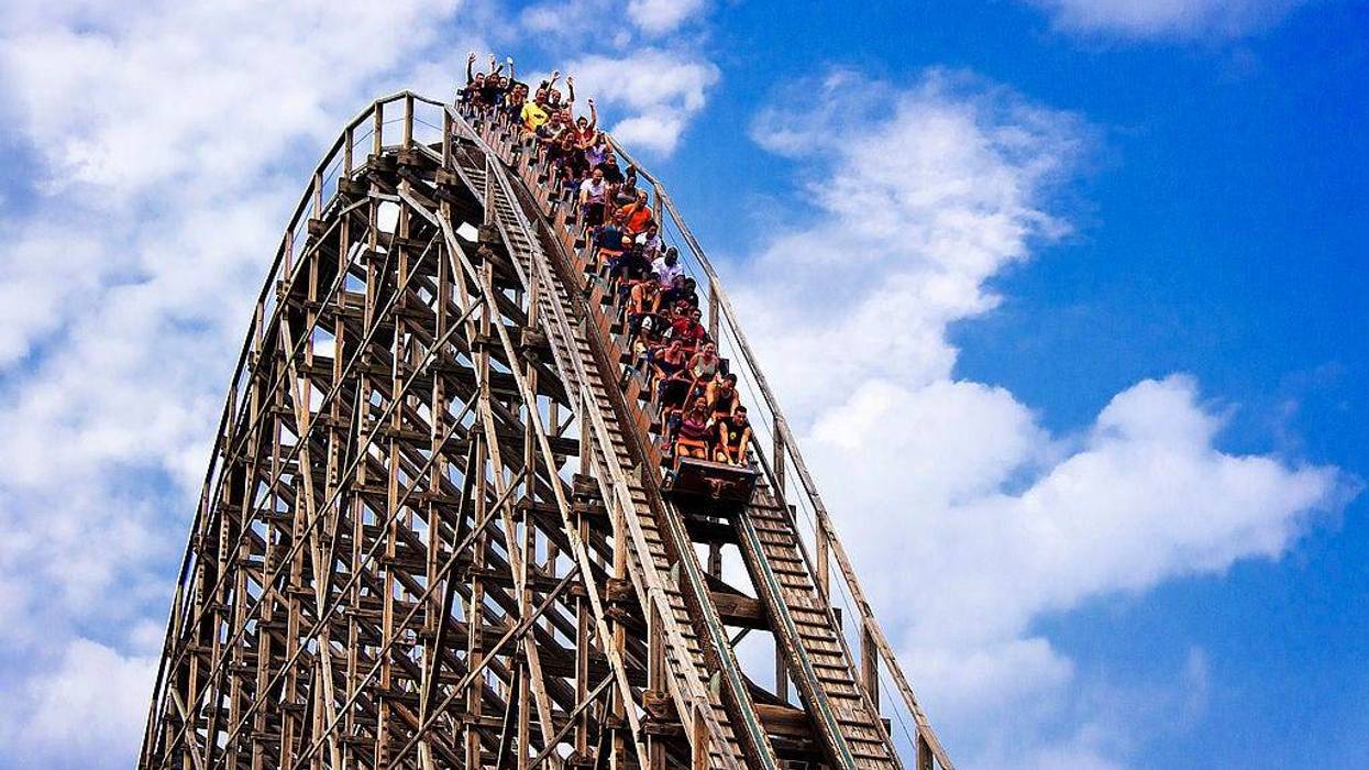 El Toro wooden roller coaster at Six Flags Great Adventure, pictured in 2012.