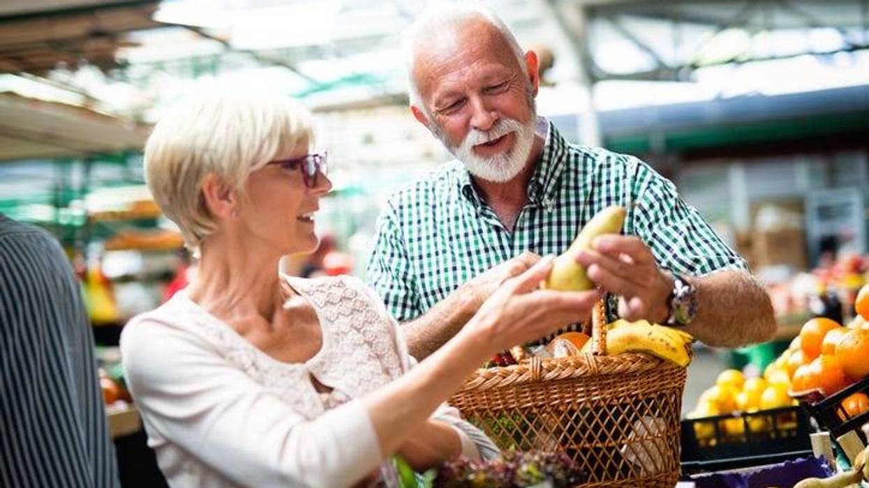 elderly shoppers