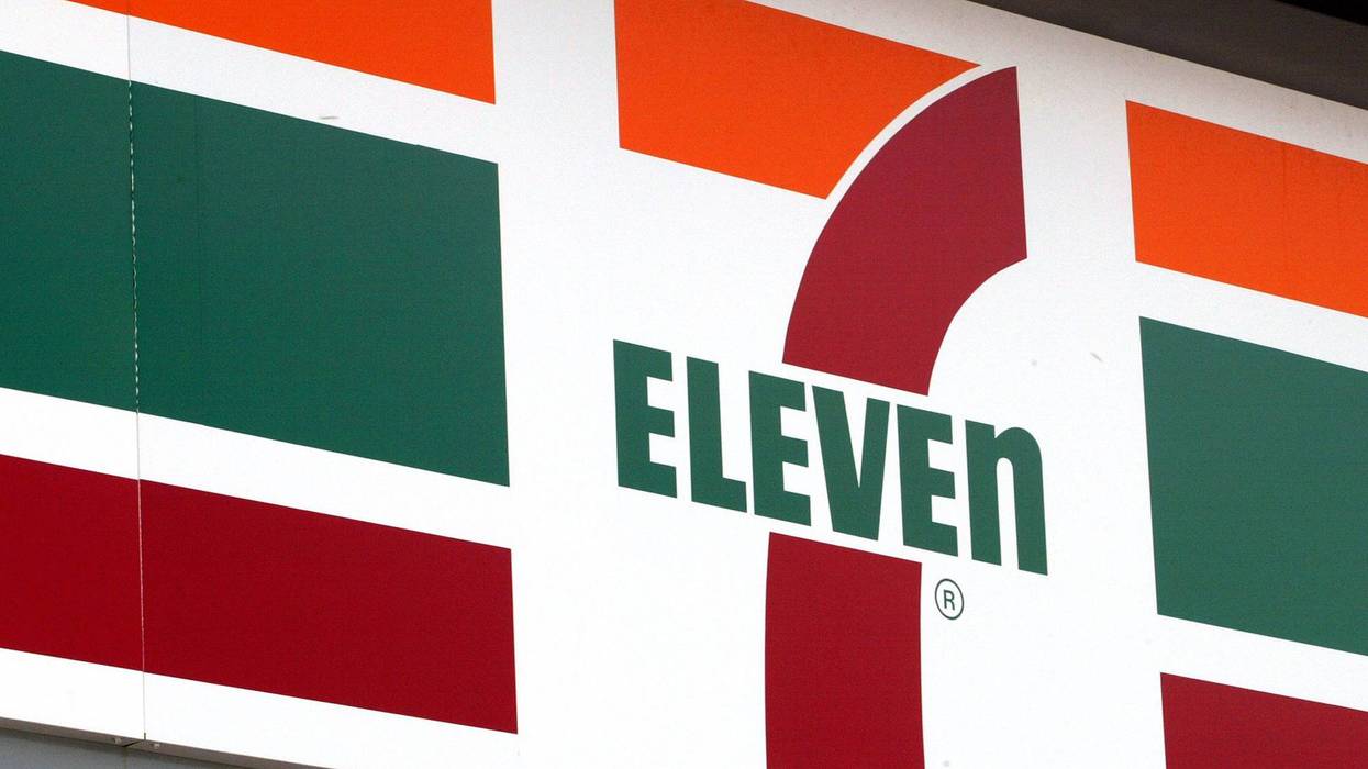 Eleven store logo is visible outside a 7-Eleven store May 9, 2003 in Des Plaines, Illinois.