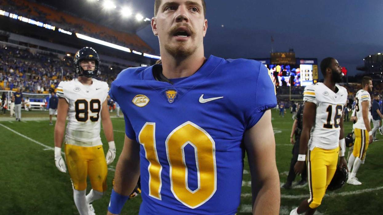 Eli Holstein walking off the field