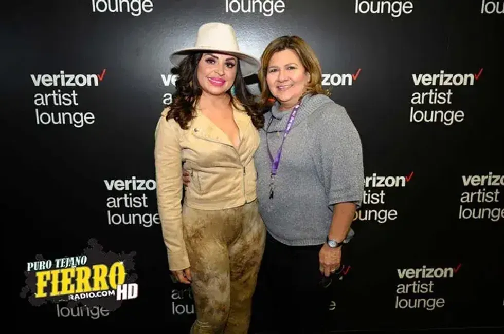 Elida Reyna at the Verizon Artist Lounge