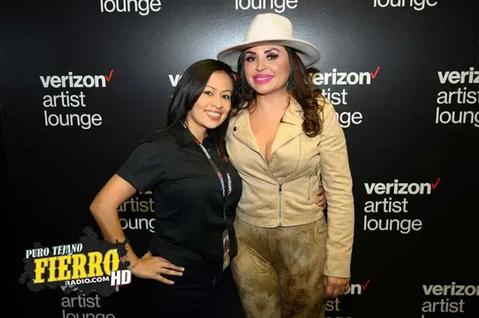 Elida Reyna at the Verizon Artist Lounge