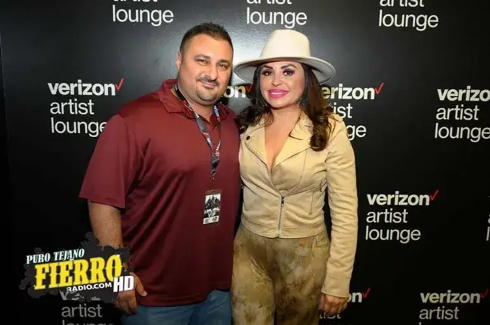 Elida Reyna at the Verizon Artist Lounge