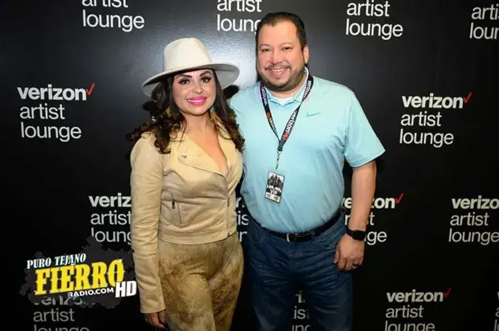 Elida Reyna at the Verizon Artist Lounge