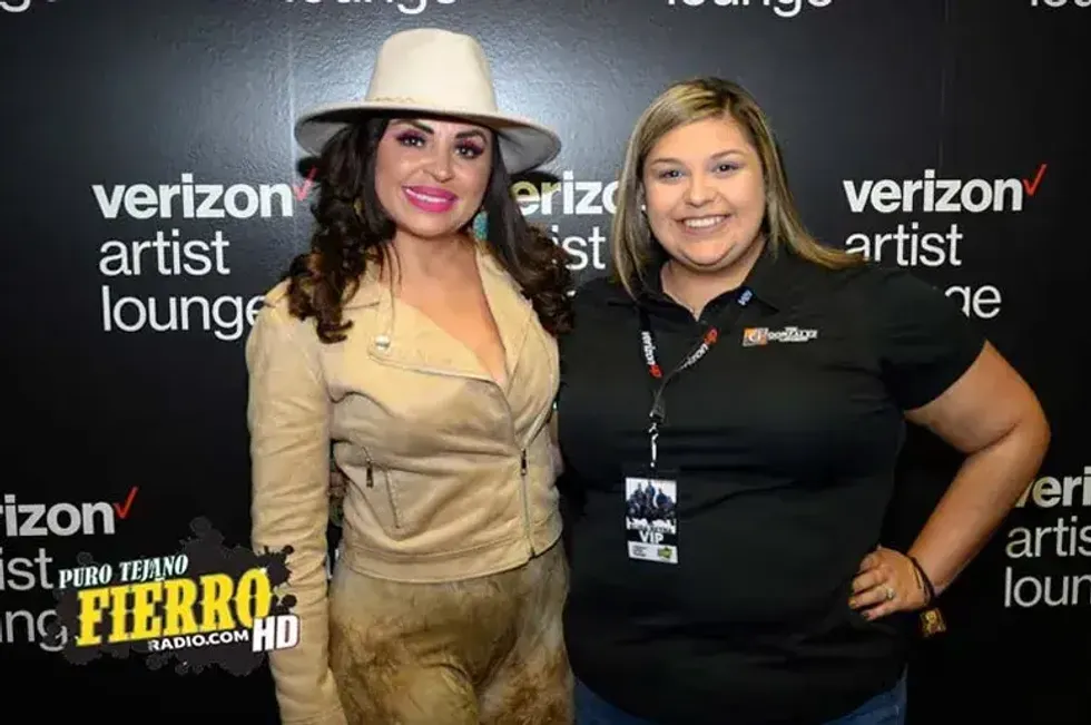 Elida Reyna at the Verizon Artist Lounge