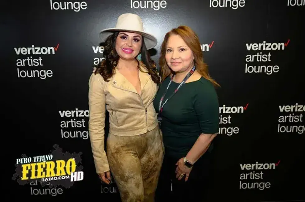 Elida Reyna at the Verizon Artist Lounge