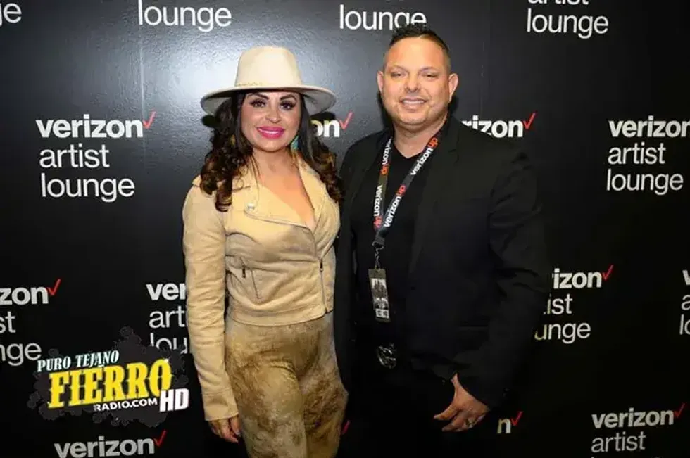 Elida Reyna at the Verizon Artist Lounge