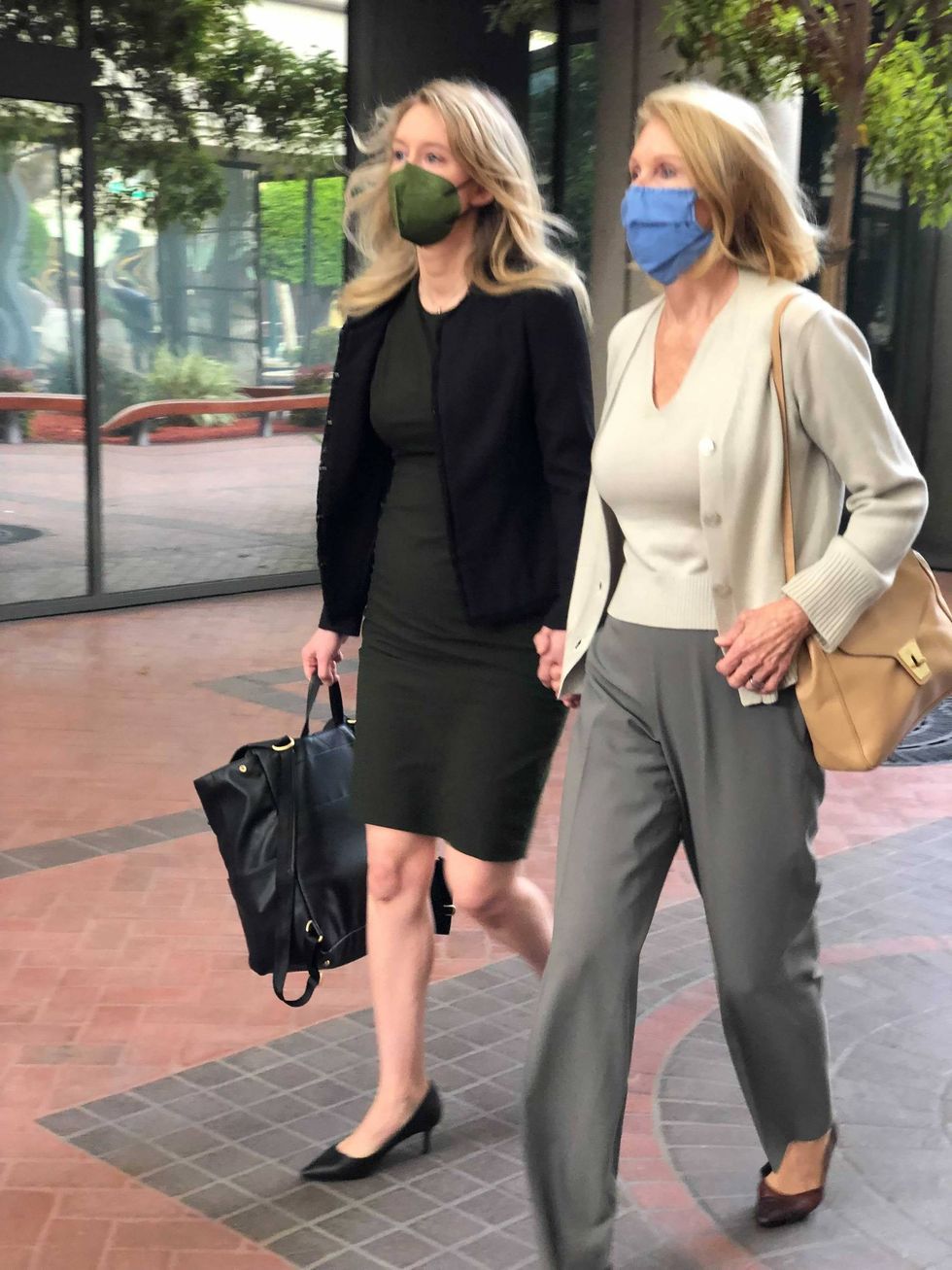 Elizabeth Holmes arrives at the courthouse in San Jose on Wednesday.