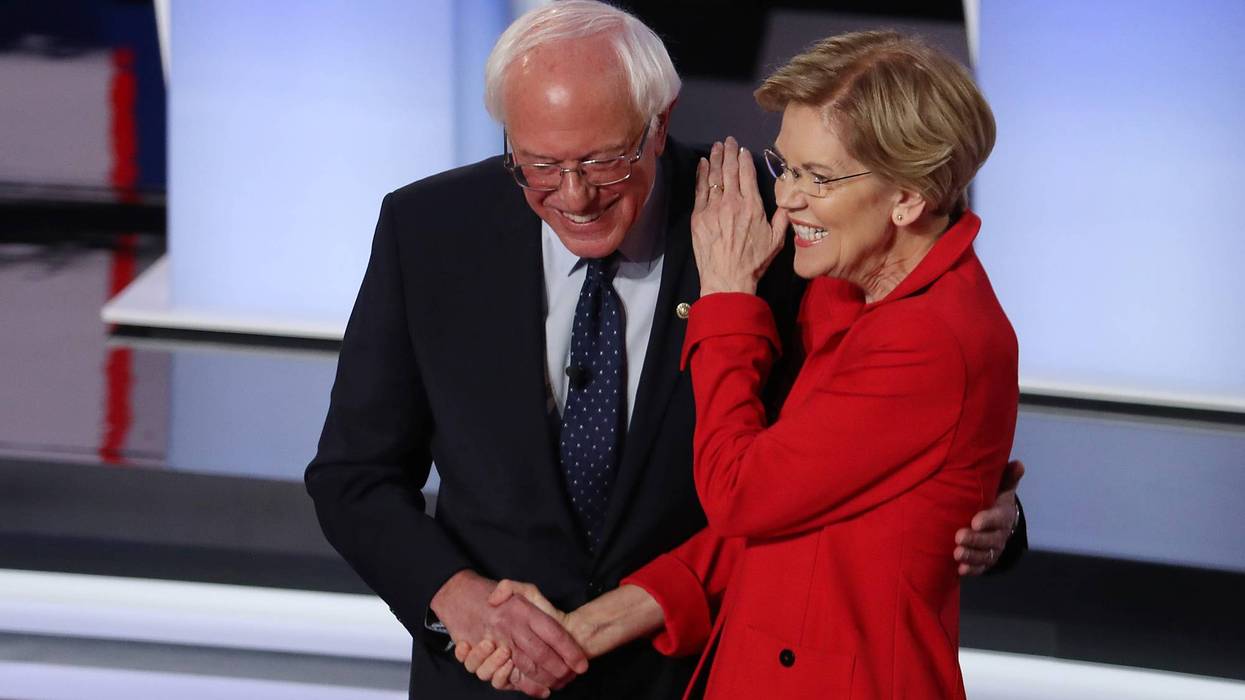 Elizabeth Warren, Bernie Sanders