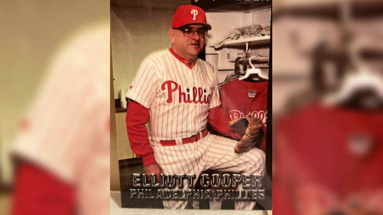 Elliott Cooper at Phillies Phantasy Camp in the '90s