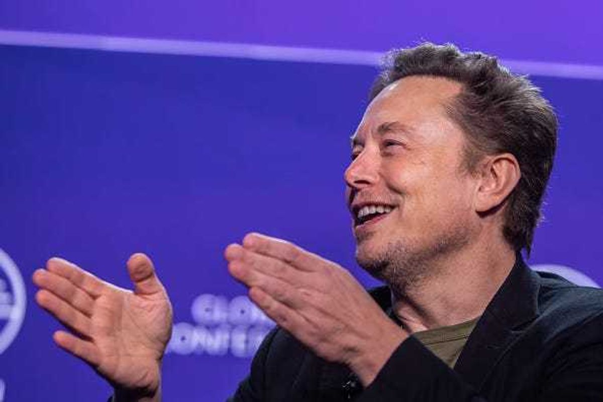 Elon Musk, co-founder of Tesla and SpaceX and owner of X Holdings Corp., speaks at the Milken Institute's Global Conference at the Beverly Hilton Hotel,on May 6, 2024 in Beverly Hills, California.
