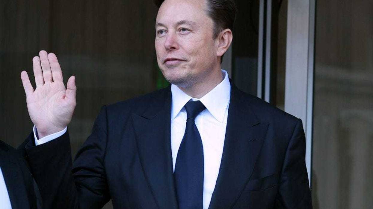 Elon Musk leaves the Phillip Burton Federal Building on January 24, 2023 in San Francisco, California.