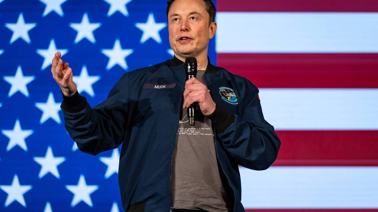 Elon Musk speaks during an America PAC town hall on October 26, 2024 in Lancaster, Pennsylvania.