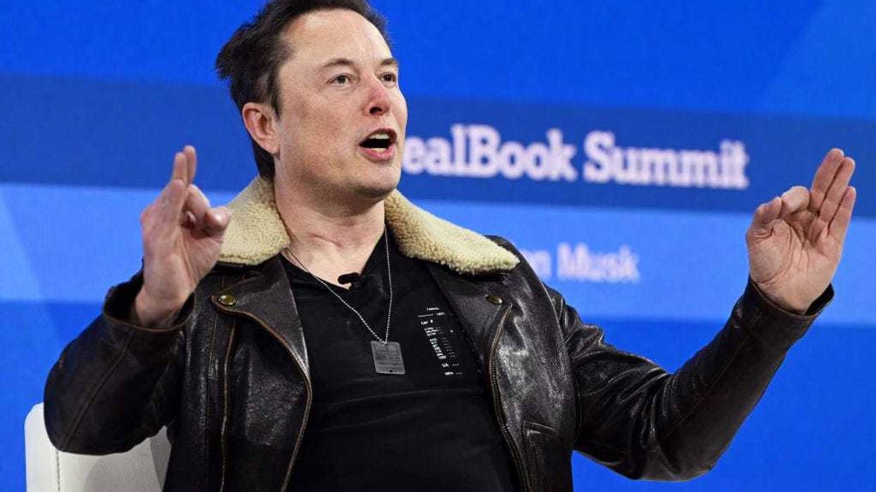 Elon Musk speaks onstage during The New York Times Dealbook Summit 2023 at Jazz at Lincoln Center on November 29, 2023 in New York City.