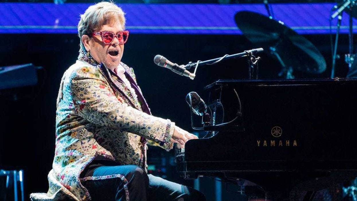 Elton John performs during the Farewell Yellow Brick Road Tour at Smoothie King Center on January 19, 2022 in New Orleans, Louisiana.