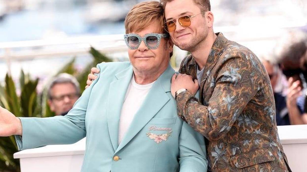 Elton John, Taron Egerton, Rocketman, Photocall, Cannes Film Festival, 2019