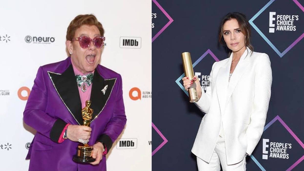 Elton John Victoria Beckham