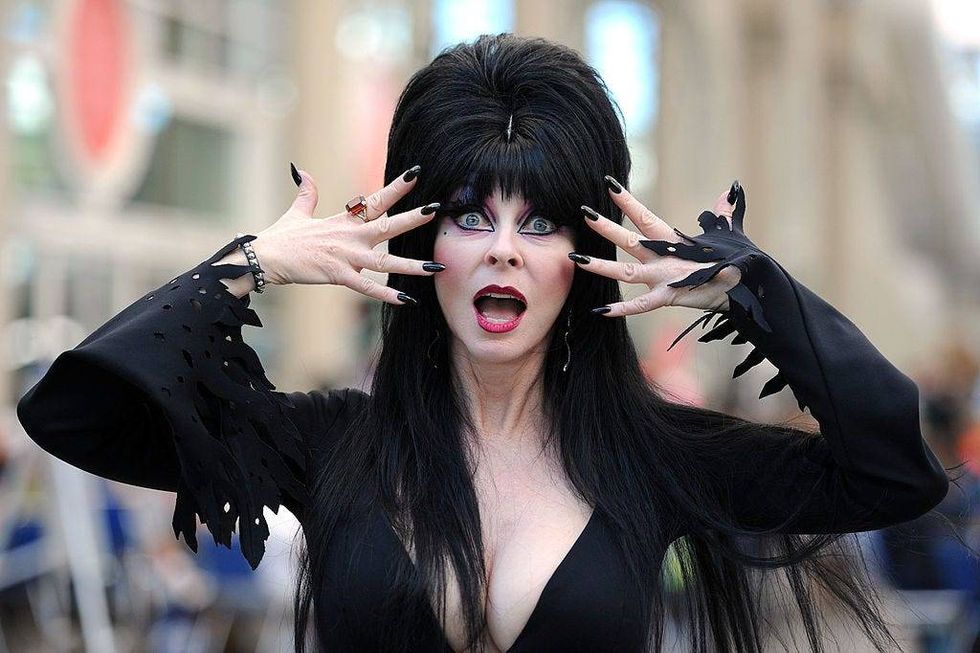 Elvira Mistress of the Dark Photo Op during Comic-Con 2011 on July 23, 2011 in San Diego, California.