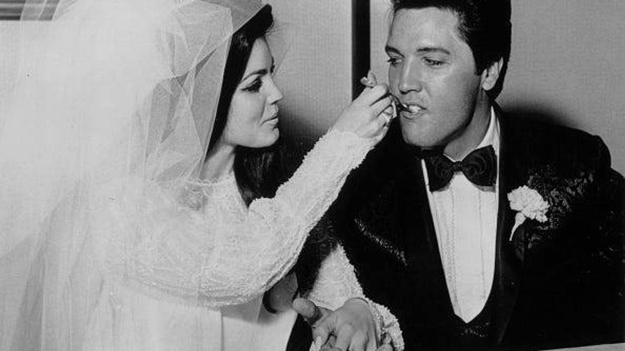 Elvis Presley and Priscilla Presley