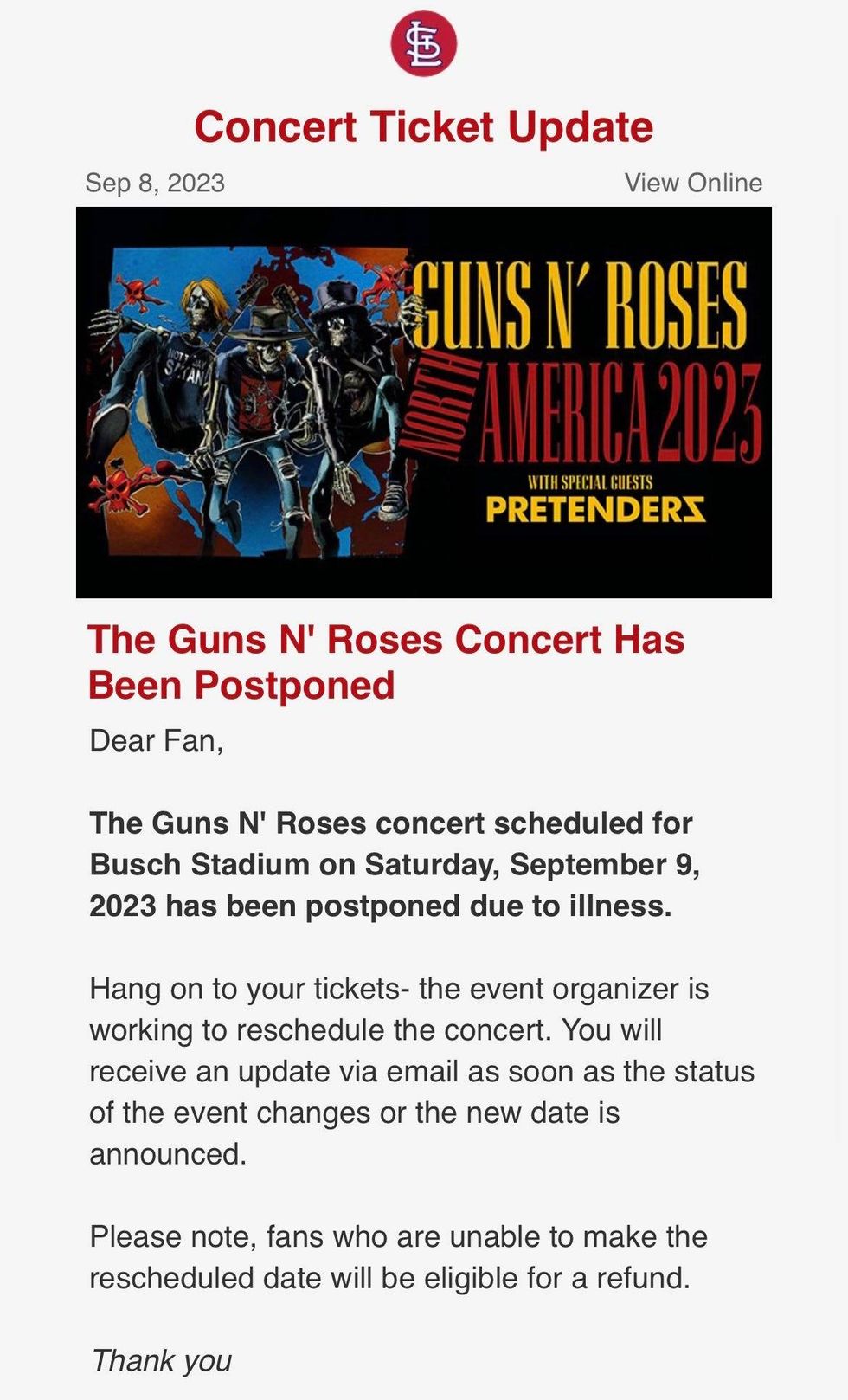 Email to Guns