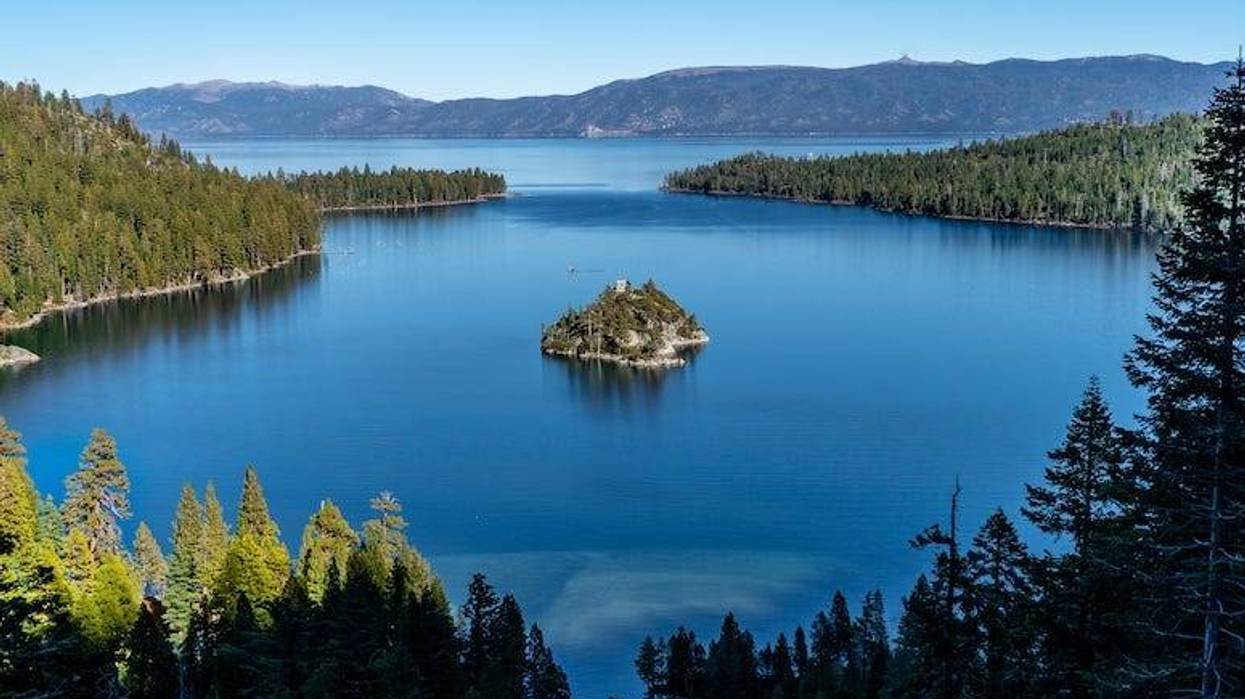 Emerald Bay, Lake Tahoe, Lake, Water, Mountains