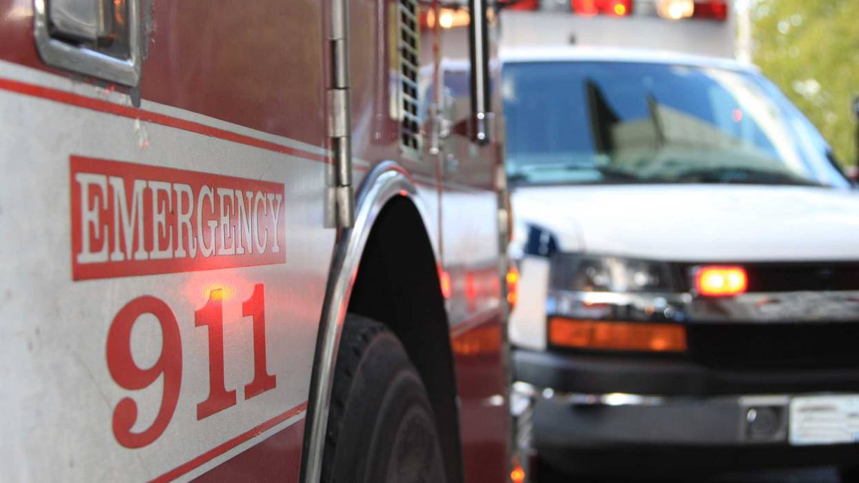 Emergency crew vehicles