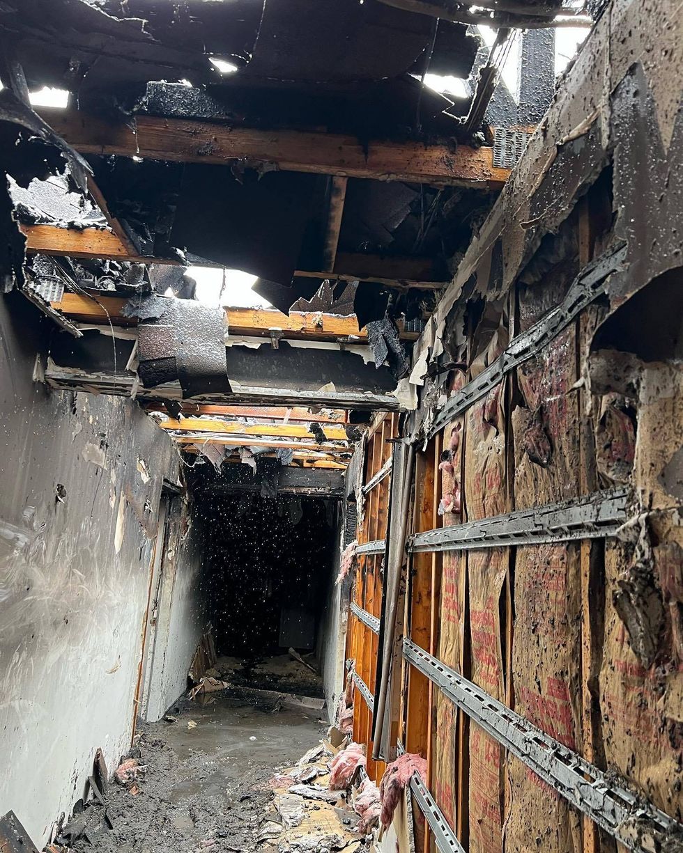 Emergency crews wasted no time pounding on residents