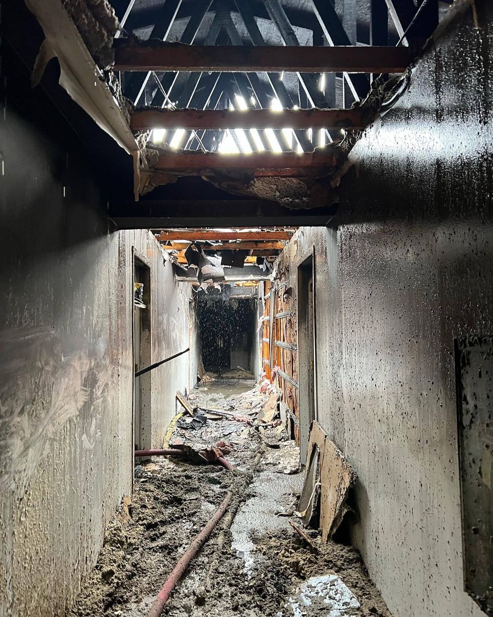 Emergency crews wasted no time pounding on residents