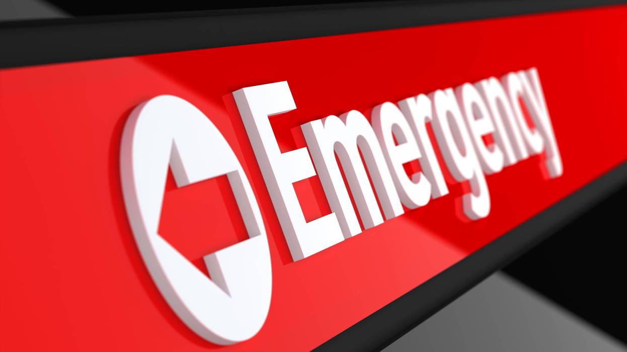 Emergency room sign