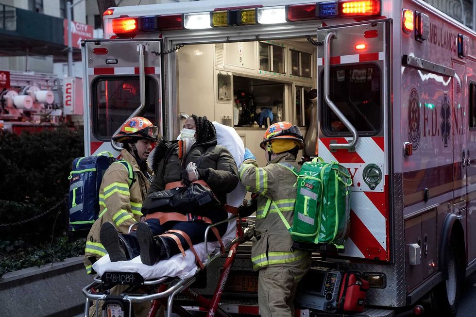 Emergency workers respond to a train derailment on the 1 line near W. 96th Street on Thursday, Jan. 4, 2024 in Manhattan